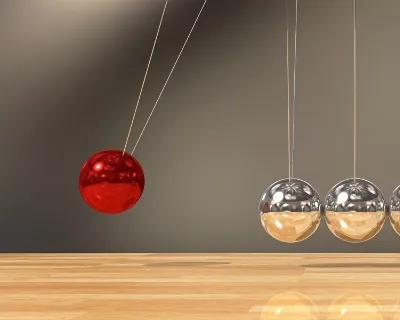Palline colorate che si incontrano